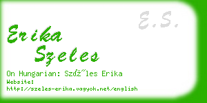 erika szeles business card